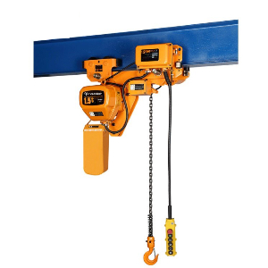 China 2 Ton Electric Chain Hoist with Hook Suspension Plain Trolley Hand Push Trolley
