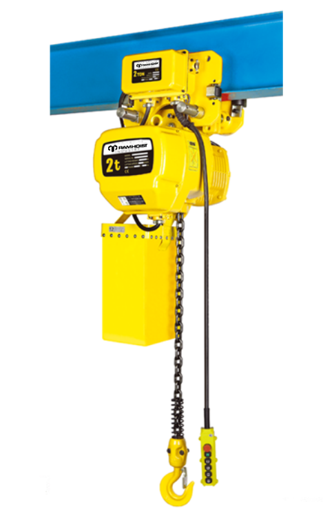 Lifting Equipment 2 Ton Electric Chain Hoists with electirc beam trolley
