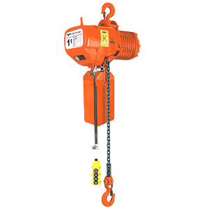 Single & Dual Voltage Electric Chain Block Trolley Hoist with Motorized, Plain or Geared Trolley