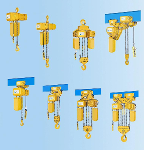 New Model 1 Ton Electric Construction Chain Gear Hoist with Motorized Trolley or Manual Trolley