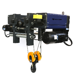 Double Speed European Style Electric Wire Rope Hoist with Trolley