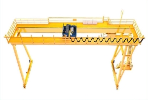 50 Ton Container Road and Bridge Double Girder Overhead Gantry Crane with Trolley and Hoist
