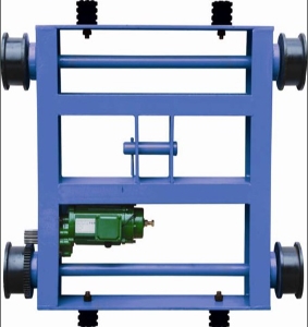 High Performance European Top Running Double Girder Trolley Wire Rope Electric Hoist Trolley Double Drive
