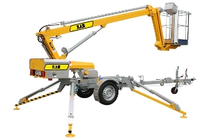 8m Trailer Articulated Boom Lift/Portable Man Lifts for Sale