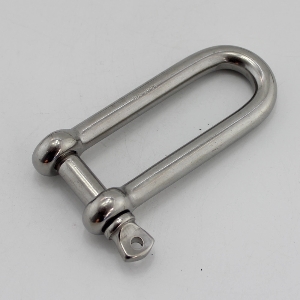 Bright Finished Stainless Steel Long D Shackle with Slot Head Pin