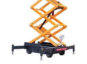 Mobile scissor lift platform indoor and outdoor 10 m hydraulic aerial work lift