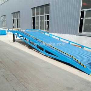 Adjustable Ce ISO Approved 6-15ton Hydraulic Cylinder Used Mobile Truck Container Load Unload Dock Yard Ramp for Sale