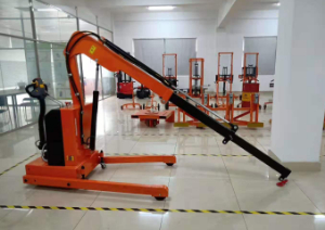 Site photos of 1t Fully Electric Floor Crane  (Foldable Shop Crane)--RME01