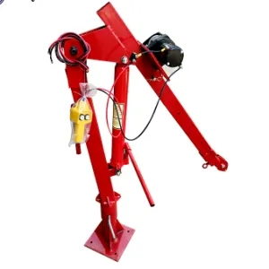Inquiry about 0.5t Portable Mini Hydraulic DC 12V/24V Electric Pick up Truck Mounted Jib Crane Davit Crane from South Africa
