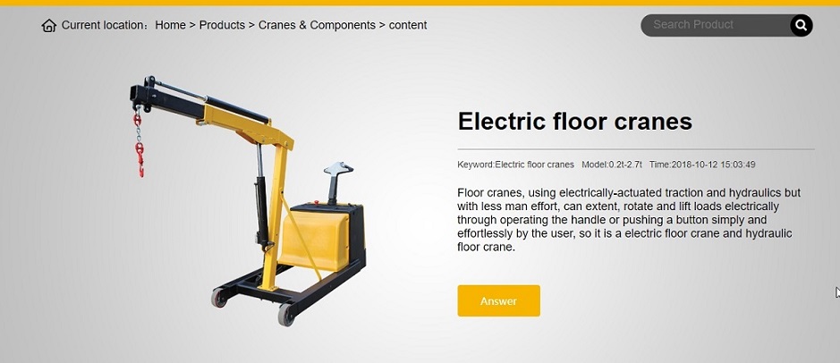 Electric floor cranes made in china.jpg