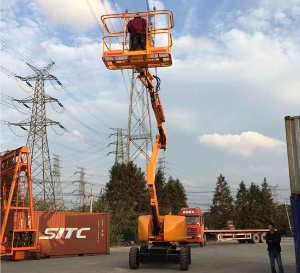 Boom lift with diesel engine and reach 16 m (or 14 m) from Argentina