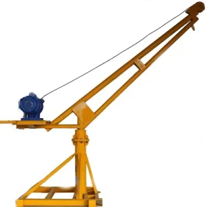 Inquiry about 500kg 1000kg Construction Roof Mini Home Floor Use Machinery Lifting Small Builders Crane Mini Winch Crane from United States