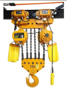 Looking for 2 x 15 ton mono rail electric chain hoist with control with lifting height 9m from Hongkong