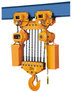 Providing an electric hoist with trolley for electric double beam, load capacity 30 ton 3 phase voltage 220V.