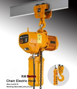 Prices and information on electric chain hoists and chain blocks for South Africa