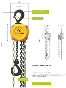 Ship a sample of each model being Chain Hoist 1ton and Lever Hoist 1,5ton to Uruguay