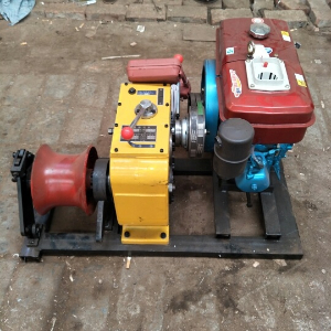 Inquiry about 5 ton capacity diesel operated hydraulic cable pulling winch machine from Oman