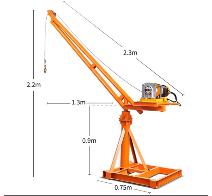 Experienced 500kg and electric 3 phases Mini Construction Cranes OEM Service Supplier.jpg