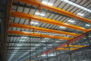 Quotation for top running single girder overhead crane 10T-S12m, H6m with Electric chain hoist