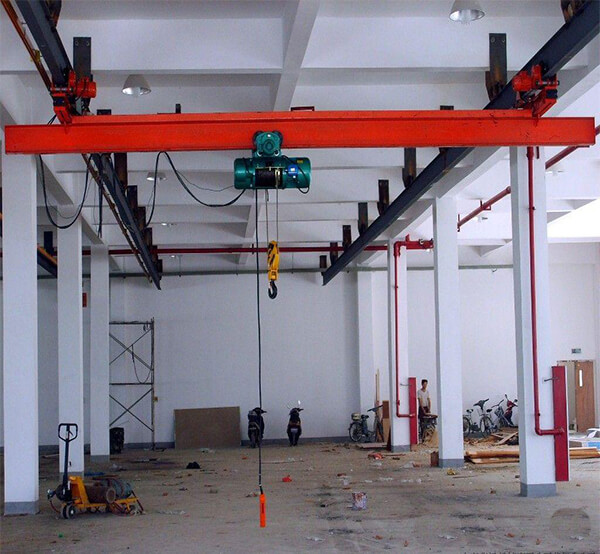 10 ton under running single girder overhead crane (10 ton suspended single girder overhead crane) with Electric wire rope hoist-2.jpg