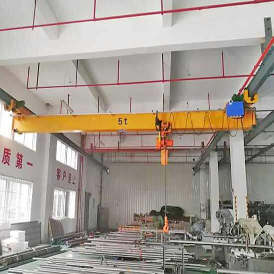 under running single girder overhead crane (10 ton suspended single girder overhead crane) 10T-S12m, H6m with Electric chain hoist-4.jpg