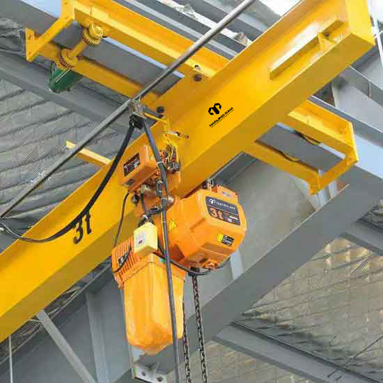 under running single girder overhead crane (10 ton suspended single girder overhead crane) 10T-S12m, H6m with Electric chain hoist-3.jpg